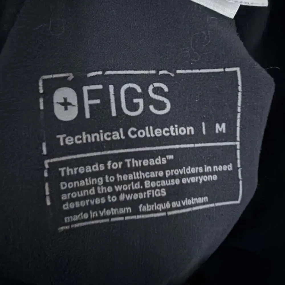 Figs Womens Size Medium Black Stretch On Shift Scrub Pants